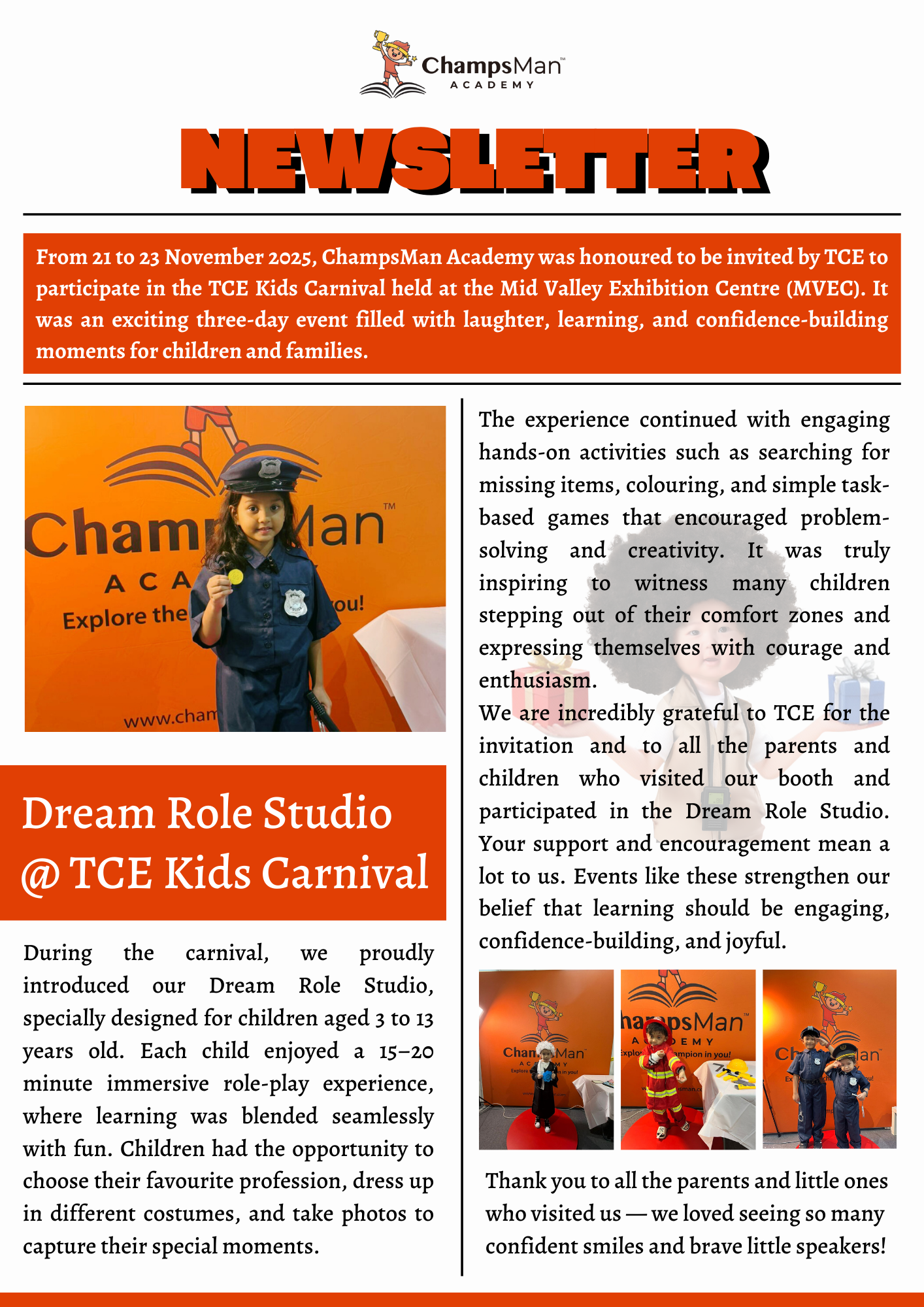 Navy Modern Professional Daily Newsletter